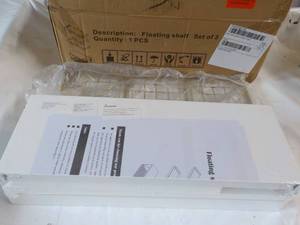 lot 39 image: Set of 3 Floating Shelves new in b...
