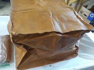 lot 69 image: Leather Pouf- needs filling...