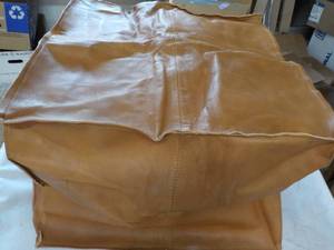 lot 71 image: Leather Pouf- needs filling...