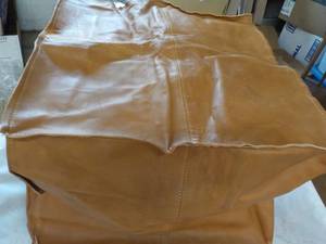 lot 72 image: Leather Pouf- needs filling...