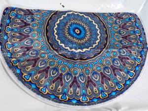 lot 75 image: Half Moon Floor Mat 29 x 20 machi...
