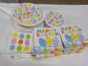 lot 110 image: Easter Paper Plates- 2 sizes and Na...