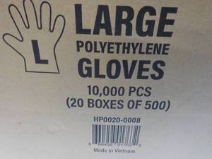 lot 119 image: 10,000 size Large Polyethylene Sing...