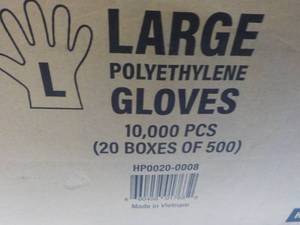 lot 124 image: 10,000 size Large Polyethylene Sing...