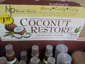 lot 130 image: 37 pc Coconut Restore -sample size ...