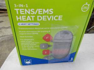 lot 161 image: 3 in 1 TensEms Heat Device...