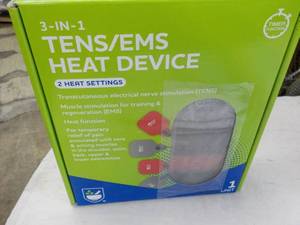 lot 162 image: 3 in 1 TensEms Heat Device...