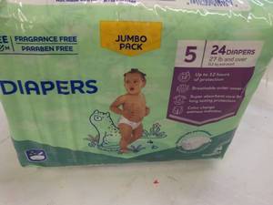 lot 167 image: 24 size 5 Diapers...