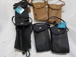 lot 188 image: 6 Womens Crossbody Bags...