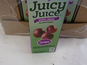 lot 201 image: 32 x 6.75 oz Juicy Juice Grape...