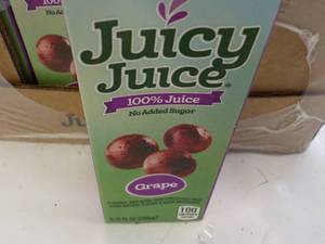 lot 202 image: 32 x 6.75 oz Juicy Juice Grape...