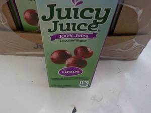 lot 203 image: 32 x 6.75 oz Juicy Juice Grape...