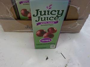 lot 205 image: 32 x 6.75 oz Juicy Juice Grape...