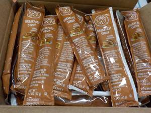 lot 212 image: 2 x 100 packets Breakfast Syrup...