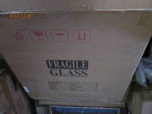 36 inch round black framed mirror...