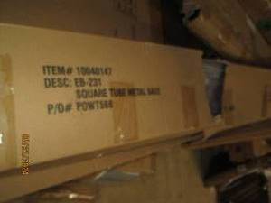 square tube metal base...