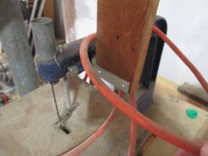lot 9 image: Vintage Scroll Saw with Stand and Motor