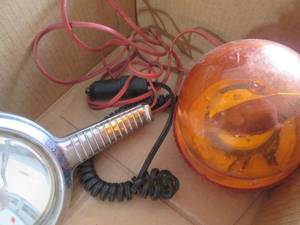 lot 36 image: Automotive Work Light and Amber Emergency Beacon