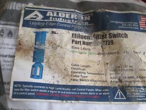 lot 52 image: Lot of Alderon Industries Effluent Filter Switches - Part Number 739