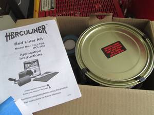 lot 58 image: Herculiner Truck Bed Liner Kit - Complete Roll-On