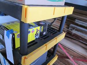 lot 61 image: Plastic storage shelf