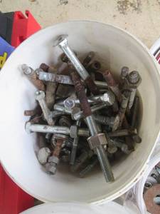 lot 72 image: Assorted Bolts, Nuts, and Washers Collection
