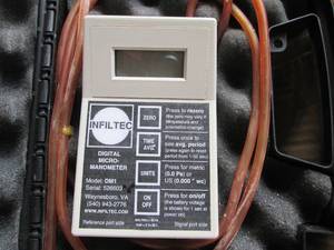 lot 84 image: Radon Mitigation System with Infiltec Digital Micro-Manometer