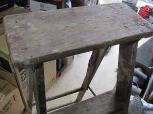 lot 97 image: Vintage Wooden Step Ladder
