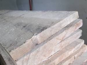 lot 101 image: Lot of Rough Sawn Lumber Boards