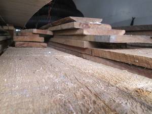 lot 102 image: Lot of Rough-Cut Lumber