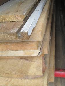 lot 108 image: Lot of Various Rough Sawn Timber Boards
