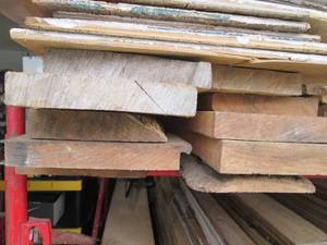 lot 111 image: Lot of Mixed Lumber and Reclaimed Wood Boards