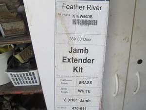 lot 132 image: Feather River Jamb Extender Kit 36 x 80 Door