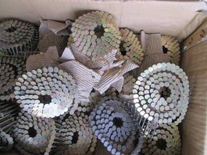 lot 144 image: Box of Bostitch Coil Nails