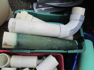 lot 148 image: Lot of Assorted PVC and ABS Pipes and Fittings