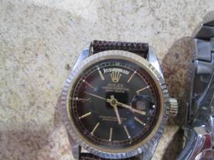 lot 161 image: Lot of 3 Mens Watches - Rolex, Breitling, Green Wing