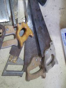 lot 179 image: Lot of Assorted Hand Saws
