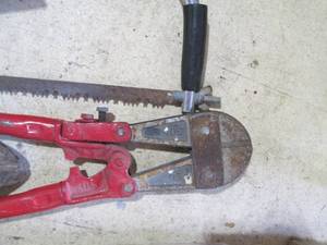 lot 180 image: Lot of Assorted Hand Saws and Bolt Cutters