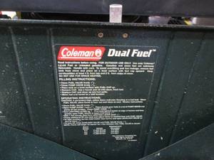 lot 210 image: Lot of 2 Coleman Dual Fuel Camp Stoves