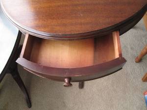 lot 234A image: Round Table With Drawer