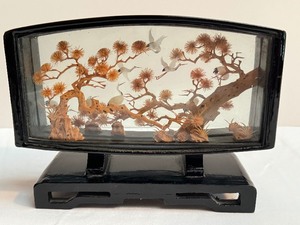 lot 43 image: Vintage Asian Cork Diorama