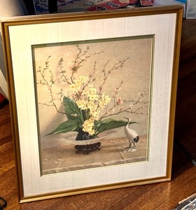 lot 59 image: Vintage Still Life Print by Elmer W. Greene