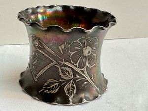 lot 64 image: Antique Metal Napkin Ring