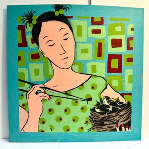 lot 12 image: Original Painting on Board by Amy Rice