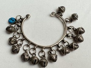 lot 138 image: Vintage Bell Charm Bracelet  Vintage Tribal Bell Charm Bracelet