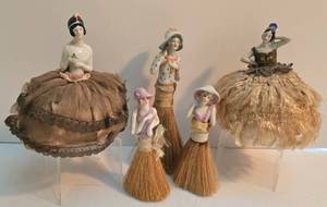 lot 250 image: Sweet Selection of Vintage Half Dolls