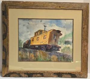 lot 294 image: Original Signed Harry Heim Framed Watercolor