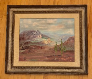lot 385 image: Stunning Scenic Original Painting by MG