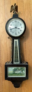 lot 390 image: Vintage New Haven Banjo Clock