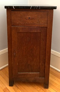 lot 395 image: Marvelous Marble Top Accent Table